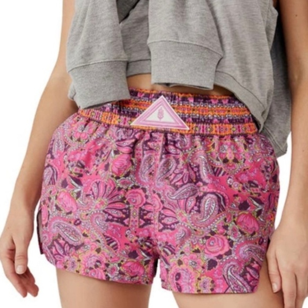 FP Movement Next Round Paisley Hot Pink Combo Shorts